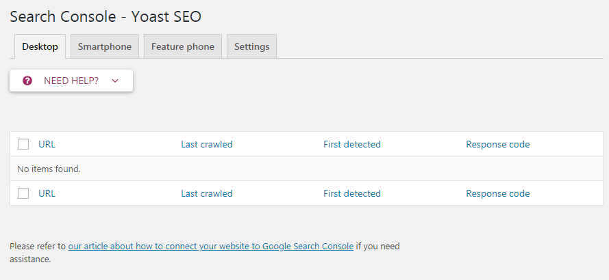 yoast search console